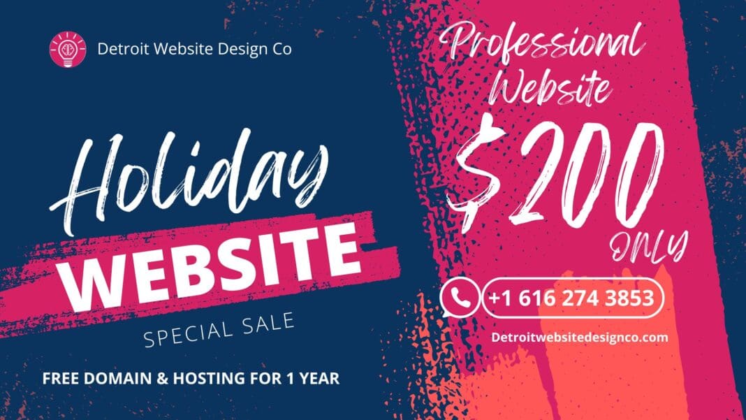$200 Professional Website Design Detroit